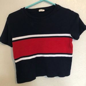 Red and blue brandy top